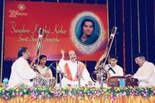 Dr Pandit Gokulotsavji performing at Kesarbai Kerkar Smriti Sangeet Samaroha